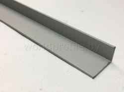 Уголок алюминиевый 25х15х2 (3,0 м), цвет серебро